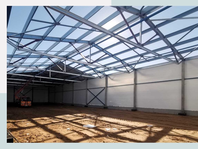 Строительство сенохранилищ в Сосновом Бору