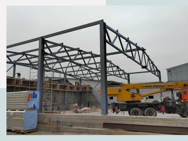 Строительство цехов в Сосновом Бору