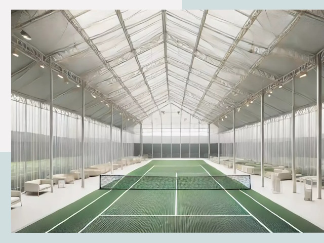 Строительство теннисных кортов в Сосновом Бору