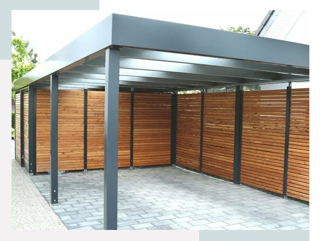 Навесы для парковки в Сосновом Бору