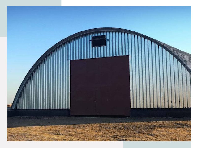 Арочные ангары в Сосновом Бору