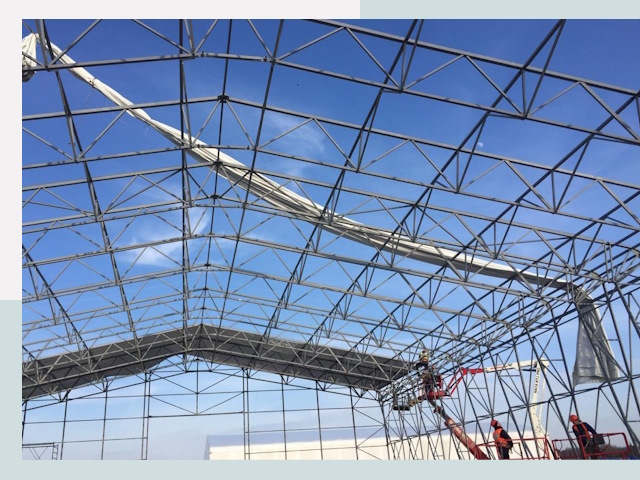 Шатровые ангары от 609 руб. в Сосновом Бору и Ленинградской области