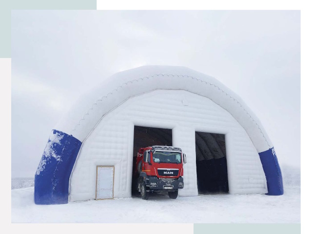 Мобильные ангары в Сосновом Бору