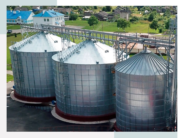 Металлические силосы в Сосновом Бору