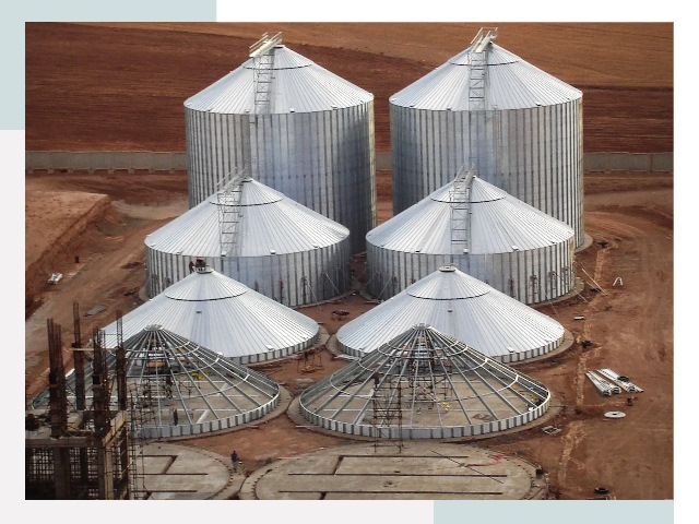 Строительство зерновых силосов в Сосновом Бору