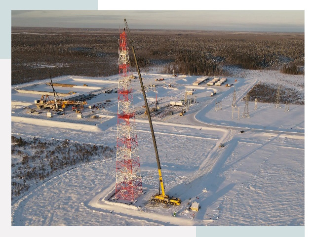 Мачты связи в Сосновом Бору