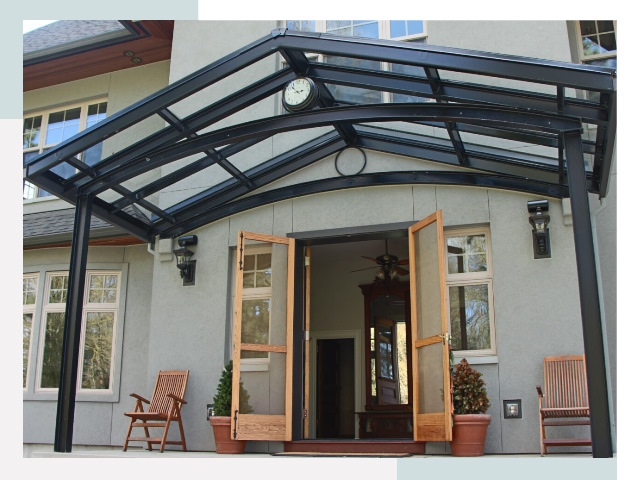 Козырьки металлические в Сосновом Бору