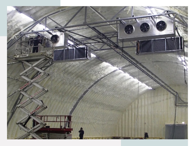 Оснащение ангаров в Сосновом Бору