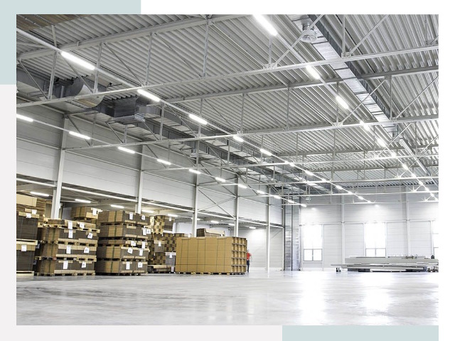 Освещение ангаров в Сосновом Бору