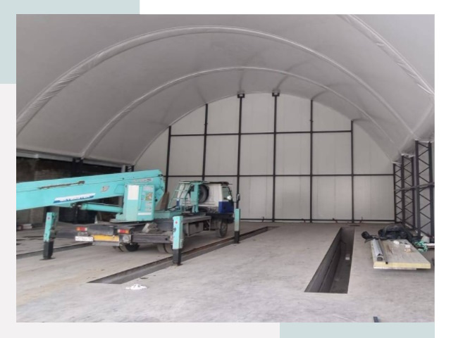 Внутреннее оснащение ангаров в Сосновом Бору