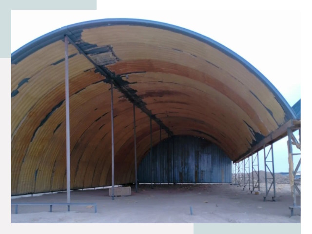 Реконструкция ангаров в Сосновом Бору