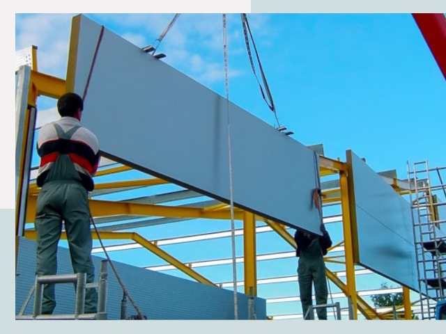 Монтаж сэндвич-панелей в Сосновом Бору от 609 руб.