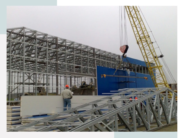 Монтаж ангаров в Сосновом Бору