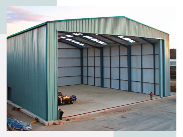 Строительство ангаров в Сосновом Бору